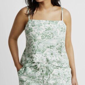 State of the Day Linen Floral and Toile Print Women's PJ Shorts XL NWT